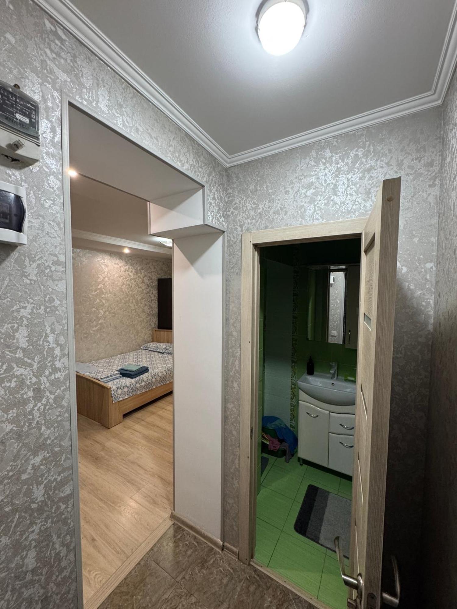 One-Room Apartment Opposite Almaty Airport Turksib Exterior foto